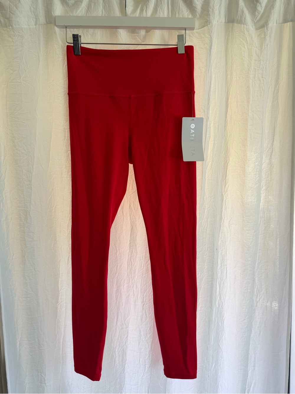 NWT Athleta Bright Red High-Waist Leggings